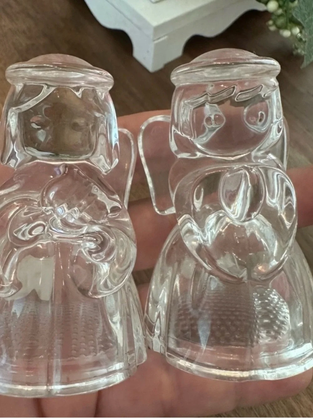 Vintage Lenox Crystal Angel Salt and Pepper Shakers classy dinner
